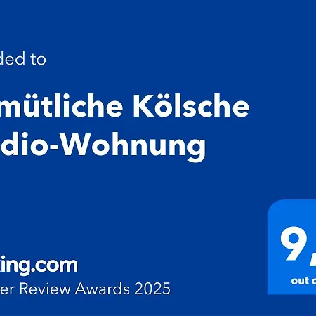 Διαμέρισμα Gemuetliche Koelsche Studio-wohnung